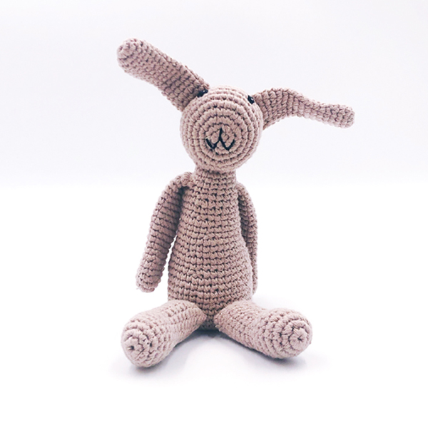 Baby Toy My first bunny rattle - taupe