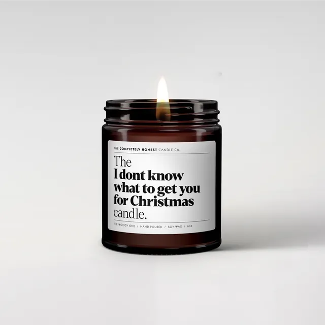 The 'I don't know what to get you for Christmas' candle