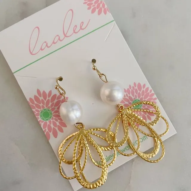 Bridal Earrings, Pearl Wedding Jewelry, Bridesmaid Gift