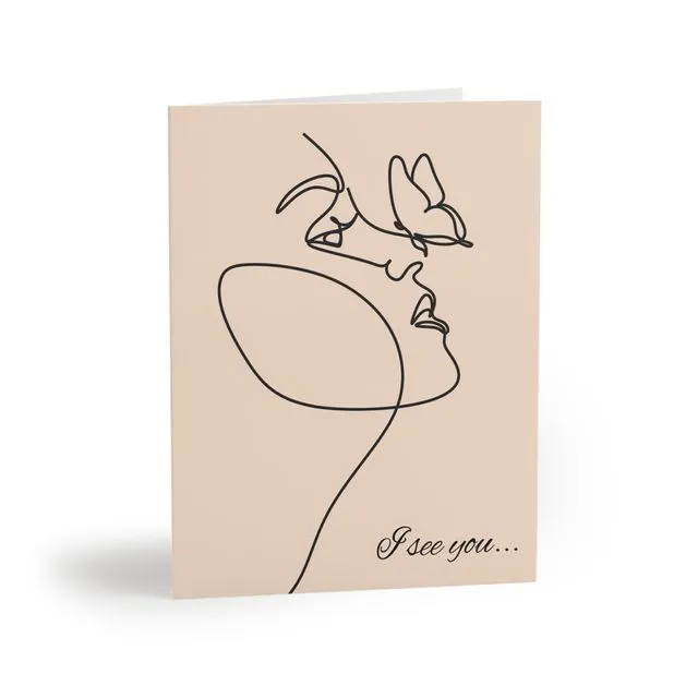 I See You Blank Greeting Card (8, 16, and 24 pcs)