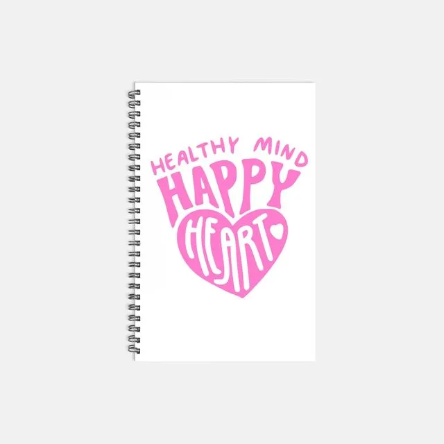 Healthy Mind Notebook Softcover Spiral 5.5 x 8.5