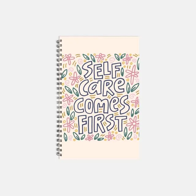 Self Care First Notebook Softcover Spiral 5.5 x 8.5