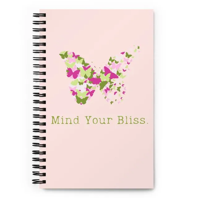 Mindful Butterfly Spiral notebook