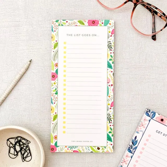 To-Do List Pad - Flora Collection