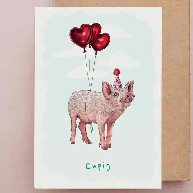 Cupig Card | Anniversary card | Farm Cards | Valentines