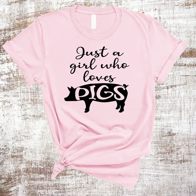Just a Girl Who Loves Pigs Shirt