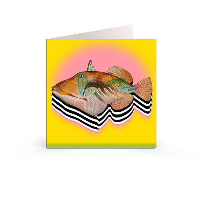 Greetings Cards: Sea Life Collection - Zebra Fish