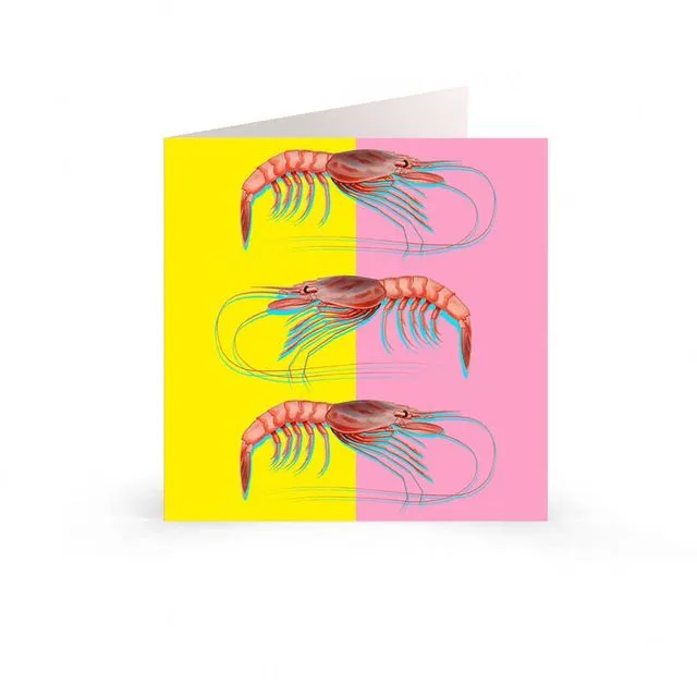 Greetings Cards: Animals and Nature - Prawn Party