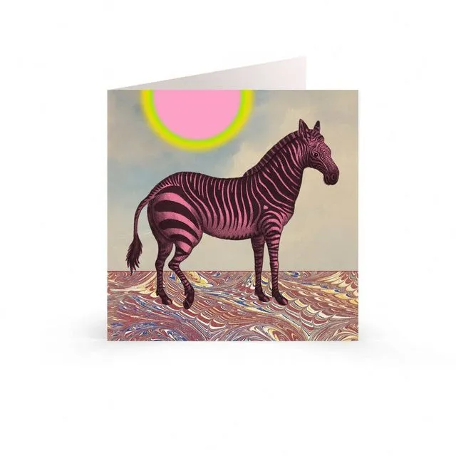 Greetings Cards: Animals and Nature - Happy Zebra