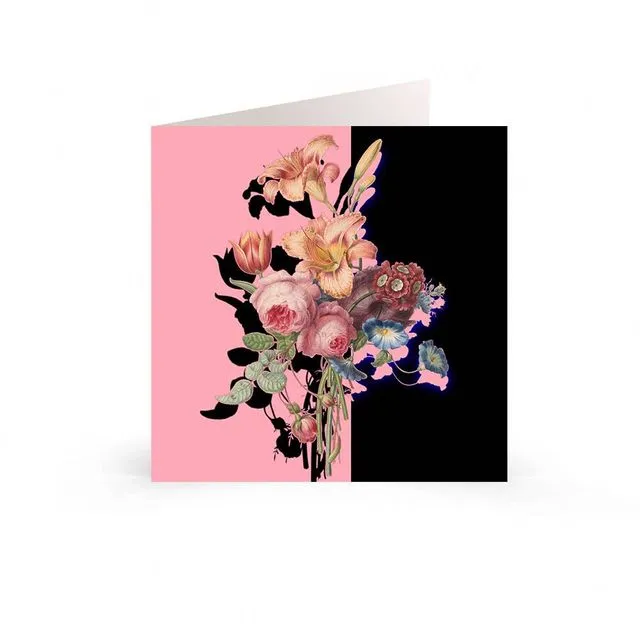 Greetings Cards: Contemporary Floral Bouquet - Show Time