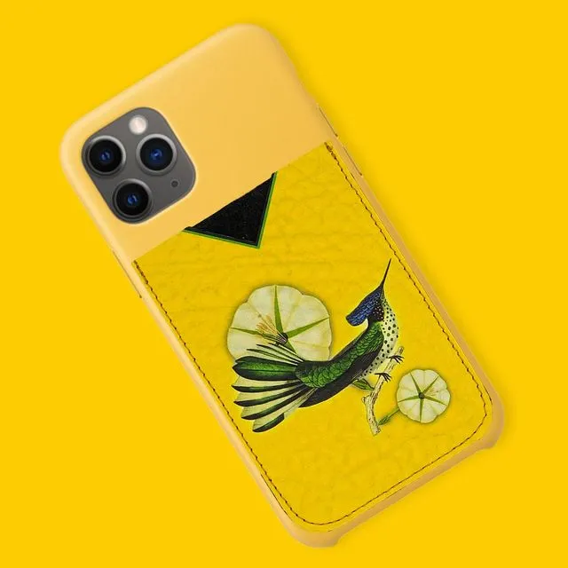 Hummingbirds Card Case with Optional Phone Sticker Backing