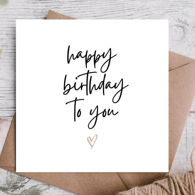 Birthday Card / Happy Birthday Card / Card
