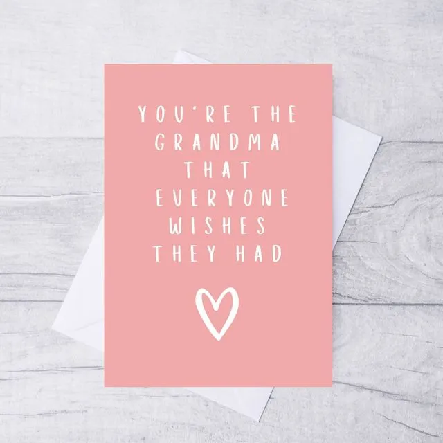 Birthday Card For Grandma / Card For Grandma/ Grandma