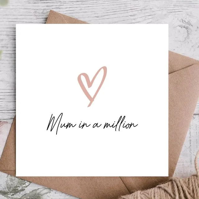 Birthday Card For Mum / Card For Mum / Card For Mother