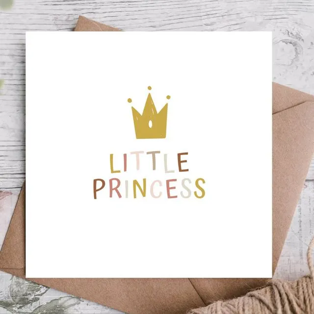 Little Princess Birthday Card/Happy Birthday Cards/Card