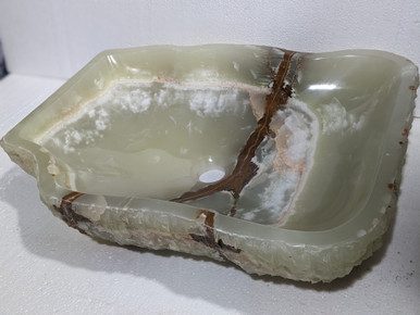 Natural Onyx Sink - Green &amp; Brown Handcrafted