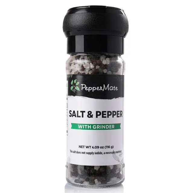 Disposable Salt &amp; Pepper Grinder- 4.09 OZ
