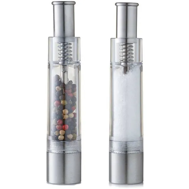 One Hand Pair Pepper and Salt Mills