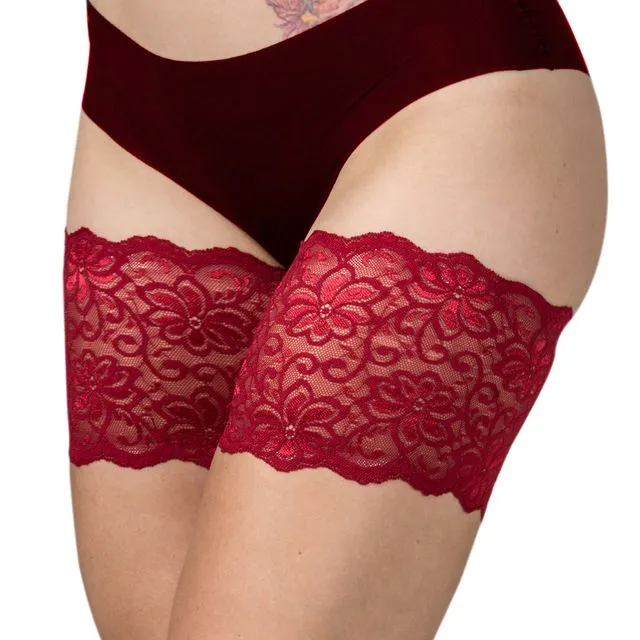 Dolce Red Thigh Bands