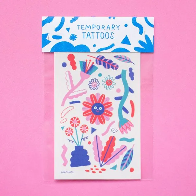 Flowers and Plants Temporary Tattoos