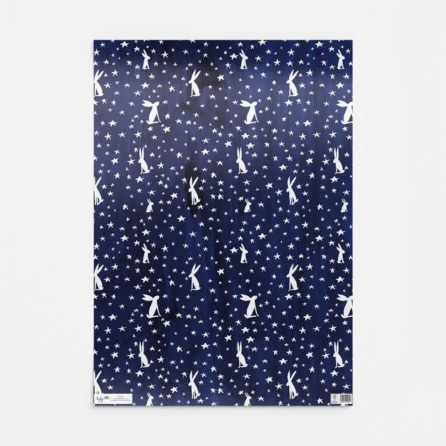 HW140 Bright Star Hares Giftwrap