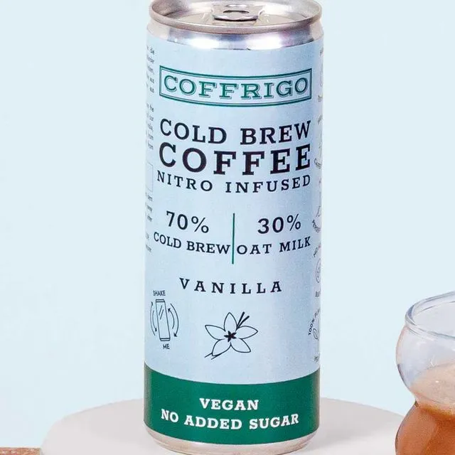 Cold Brew Coffee - OAT MILK VANILLA - Nitro Infused - GER