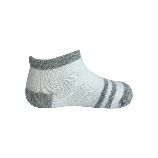 Non-Slip Stay-on Organic Baby and Toddler Trainer Socks - Summer Socks - White