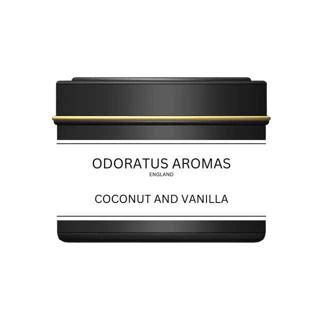 Coconut and Vanilla Scented Candle Compact Tin Soy Wax 100g