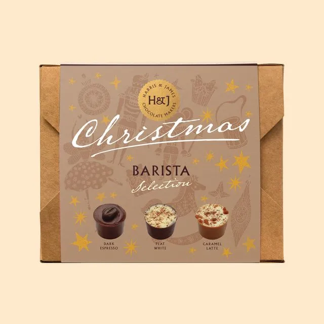 Festive Barista Individual Chocolate Selection Box (12), Case Of 6