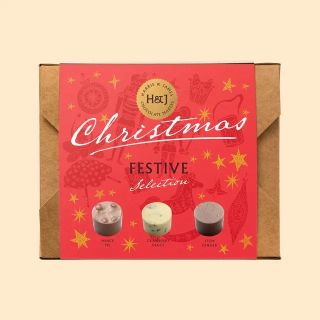 Festive Festive Collection Individual Chocolate Selection Box (12), Case Of 6
