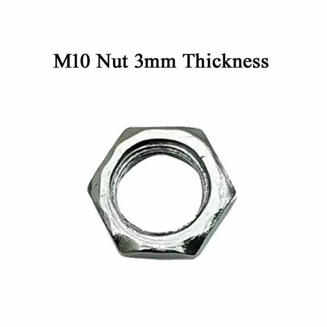 3mm Long Stainless Steel Nylon Insert Hex Metric Lock Nuts