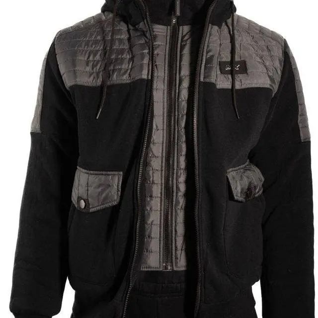 MENS MX360 JACKET WITH QUILTED CONTRAST