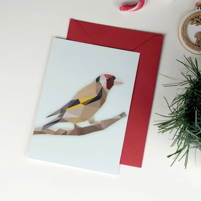 Goldfinch Christmas Greeting Card