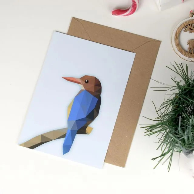 Kingfisher Christmas Greeting Card