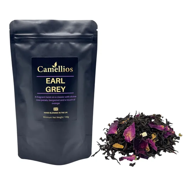Earl Grey Tea, Black Loose Leaf Tea, 100g