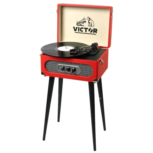 Victor Andover 5-in-1 BT Music Center with Chair-Height Legs