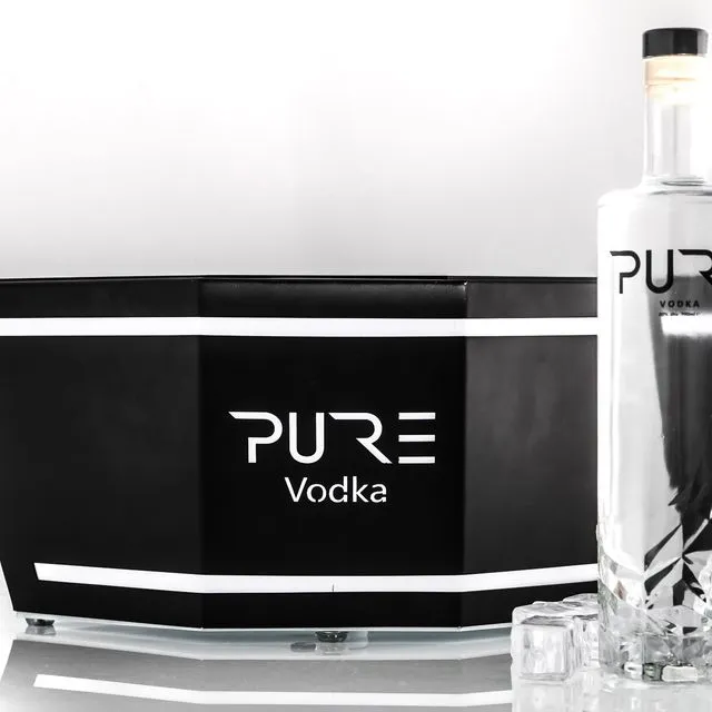 PURE Vodka Rechargeable LED Ice Bucket