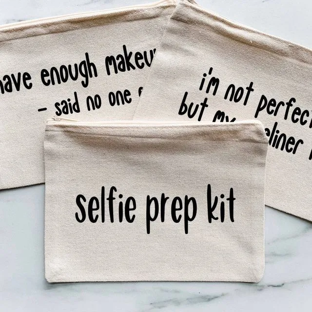 Selfie Prep Kit Cosmetic Bag