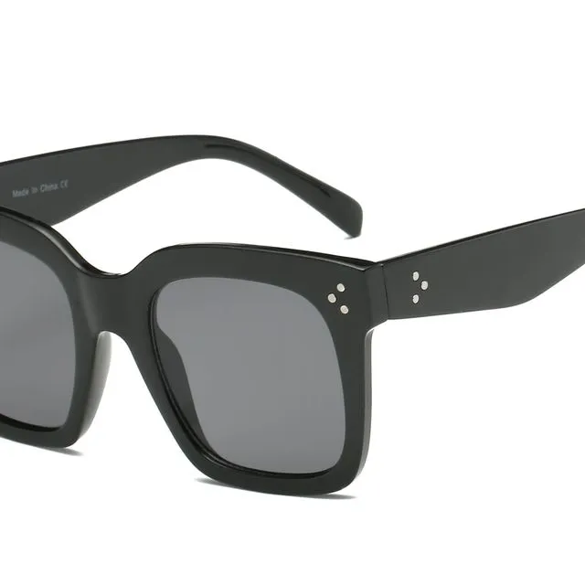 Retro Fashion Square Flat Top Sunglasses