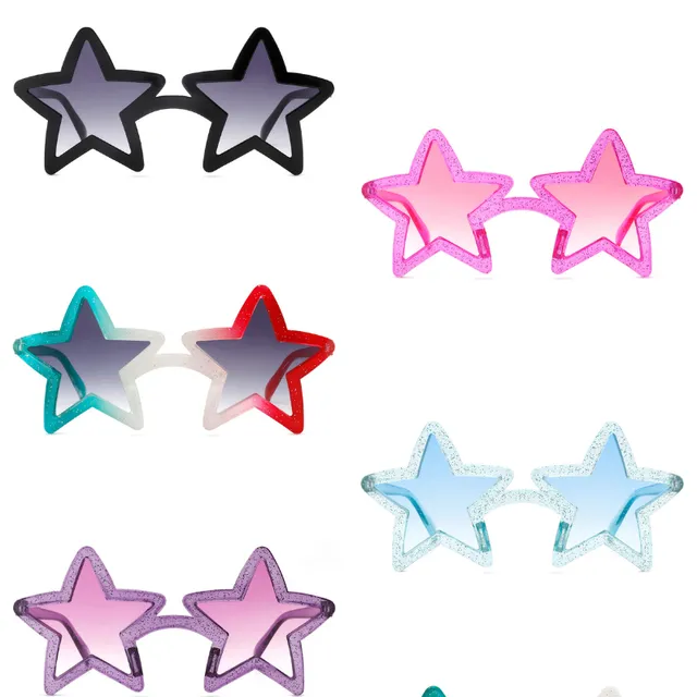 Star Shaped Party Mod Tinted Novelty Sunglasses