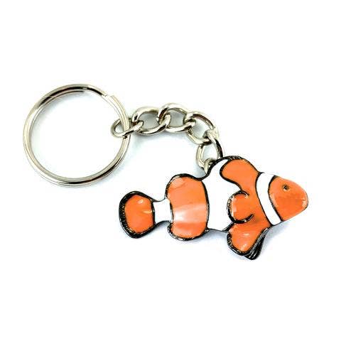 Clown Fish Keychain for Women, Clown Fish Key Ring