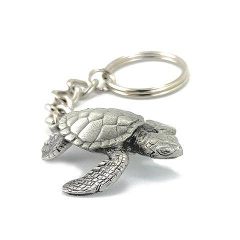 Sea Turtle Keychain, Turtle Key Ring, Gifts for Ocean Lovers