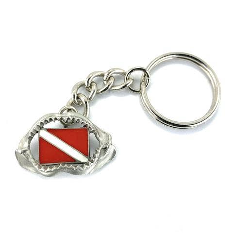 Shark Jaw Keychain, Shark Jaw Key Ring, Gifts for Divers