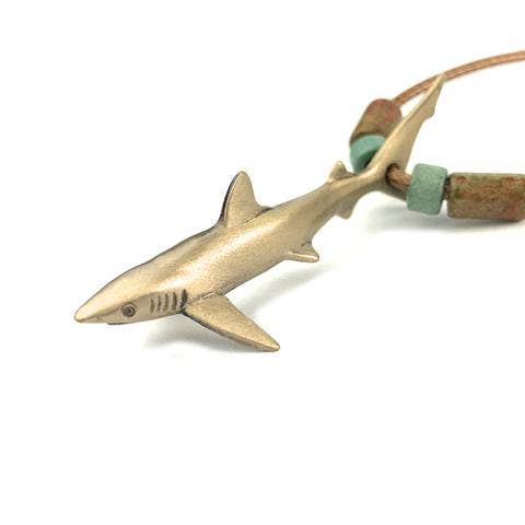 Joe RomeiroBlue Shark Bronze w/Beads