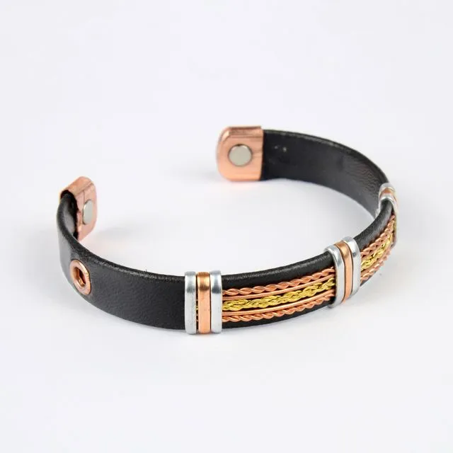 Pure copper light weight bracelet (design 51)