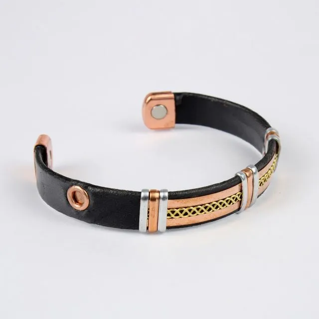 Pure copper light weight bracelet (design 53)