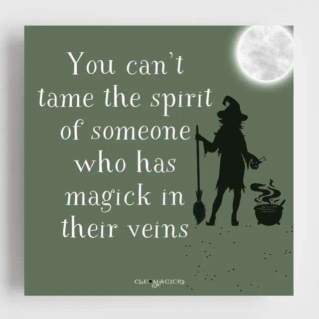 You Can'T Tame The Spirit Art Print, 15 x 15cm Square