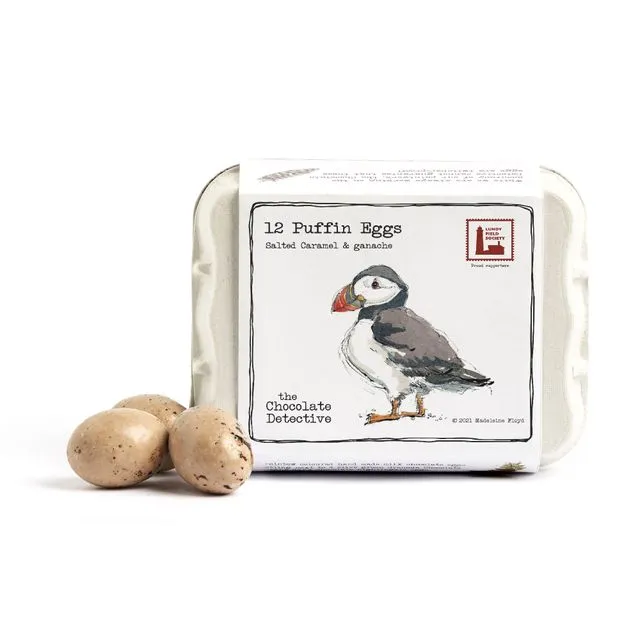 12 Salted Caramel Puffin Eggs 150g