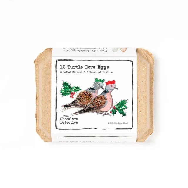 12 Christmas Turtle Dove Eggs 145g NEW