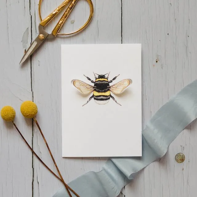 Bumble Bee 3D Pop Out Greetings Card